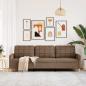 Preview: 3-Sitzer-Sofa Braun 210 cm Stoff
