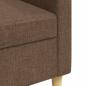 Preview: 3-Sitzer-Sofa Braun 210 cm Stoff