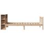 Preview: Massivholzbett mit Regal ohne Matratze 100x200 cm Kiefer