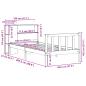Preview: Massivholzbett mit Regal ohne Matratze 100x200 cm Kiefer