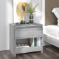 Preview: Nachttische 2 Stk. Grau Sonoma 40x30x39 cm Holzwerkstoff