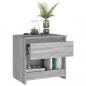 Preview: Nachttische 2 Stk. Grau Sonoma 40x30x39 cm Holzwerkstoff