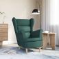 Preview: Sessel Dunkelgrün 74x84x100 cm Stoff