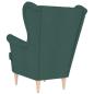Preview: Sessel Dunkelgrün 74x84x100 cm Stoff
