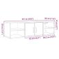 Preview: Wandschrank Altholz-Optik 102x30x29 cm Holzwerkstoff