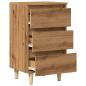 Preview: Nachttische 2 Stk. Artisan-Eiche 40x35x69 cm Holzwerkstoff