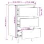 Preview: Nachttische 2 Stk. Artisan-Eiche 40x35x69 cm Holzwerkstoff
