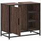 Preview: Waschbeckenunterschrank Braun Eichen-Optik 65x33x60 cm
