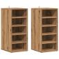 Preview: Schuhschränke 2 Stk. Artisan-Eiche 32x35x70 cm Holzwerkstoff