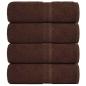 Preview: ARDEBO.de - Seiftücher 4 Stk. Braun 30x30 cm 360 g/m² 100% Baumwolle