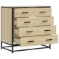 Preview: Schubladenschrank Sonoma-Eiche 70x41x70 cm Holzwerkstoff