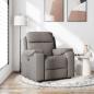Preview: ARDEBO.de - Relaxsessel Taupe Stoff