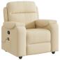 Preview: Massagesessel Creme Stoff