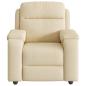 Preview: Massagesessel Creme Stoff