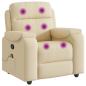 Preview: Massagesessel Creme Stoff