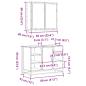 Preview: 2-tlg. Badmöbel-Set Braun Eichen-Optik Holzwerkstoff