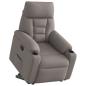 Preview: Relaxsessel mit Aufstehhilfe Elektrisch Taupe Stoff