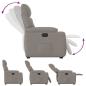 Preview: Relaxsessel mit Aufstehhilfe Elektrisch Taupe Stoff