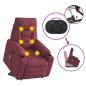 Preview: Elektrischer Massagesessel mit Aufstehhilfe Weinrot Stoff