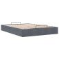 Preview: Ottoman-Bett ohne Matratze Dunkelgrau 140x200 cm Samt