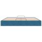Preview: Ottoman-Bett ohne Matratze Dunkelblau 160x200 cm Samt
