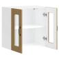 Preview: Küchen-Hängeschrank mit Glastür Artisan-Eiche Holzwerkstoff