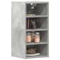 Preview: ARDEBO.de - Hängeschrank Betongrau 30x29,5x60 cm Holzwerkstoff