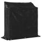 Preview: Brennholzregal mit Regenschutz 100,5x40,5x110,5 cm