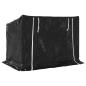 Preview: Brennholzregal mit Regenschutz 150,5x100,5x110,5 cm