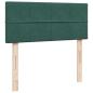 Preview: Ottoman-Bett mit Matratze & LEDs Dunkelgrün 120x200 cm Samt