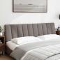 Preview: Kopfteil-Kissen Taupe 180 cm Stoff