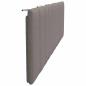 Preview: Kopfteil-Kissen Taupe 180 cm Stoff