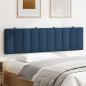 Preview: Kopfteil-Kissen Blau 180 cm Stoff