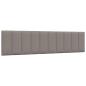 Preview: ARDEBO.de - Kopfteil-Kissen Taupe 200 cm Stoff