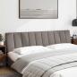 Preview: Kopfteil-Kissen Taupe 200 cm Stoff