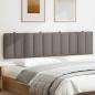 Preview: Kopfteil-Kissen Taupe 200 cm Stoff