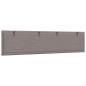 Preview: Kopfteil-Kissen Taupe 200 cm Stoff