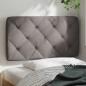 Preview: Kopfteil-Kissen Taupe 80 cm Stoff