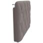 Preview: Kopfteil-Kissen Taupe 80 cm Stoff
