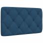 Preview: ARDEBO.de - Kopfteil-Kissen Blau 80 cm Stoff