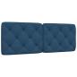 Preview: ARDEBO.de - Kopfteil-Kissen Blau 120 cm Stoff