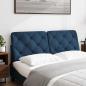 Preview: Kopfteil-Kissen Blau 120 cm Stoff
