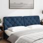 Preview: Kopfteil-Kissen Blau 180 cm Stoff