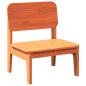 Preview: Gartenstuhl Wachsbraun 60x52,5x72 cm Massivholz Kiefer