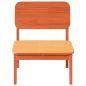Preview: Gartenstuhl Wachsbraun 60x52,5x72 cm Massivholz Kiefer
