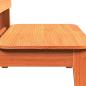 Preview: Gartenstuhl Wachsbraun 60x52,5x72 cm Massivholz Kiefer