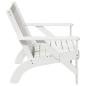 Preview: Adirondack-Gartenstühle 2Stk. Weiß 75x77x77cm Massivholz Kiefer