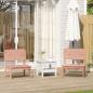 Preview: ARDEBO.de - Gartenstühle 2 Stk. 60x52,5x72 cm Massivholz Douglasie