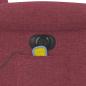 Preview: Massagesessel Elektrisch Weinrot Stoff