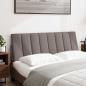 Preview: Kopfteil-Kissen Taupe 120 cm Stoff